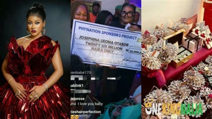 
BBN’s Phyna Overwhelmed As Fans Gifts Her N5M Cheque, Huge Money Cake, Other Expensive Items 