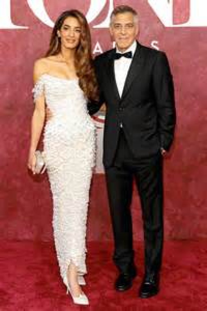 bitchy | Actor George Clooney with his wife Amal in Venice ahead of an award show