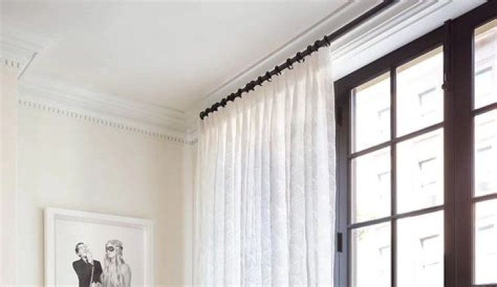 Can you hang curtains on crown molding?