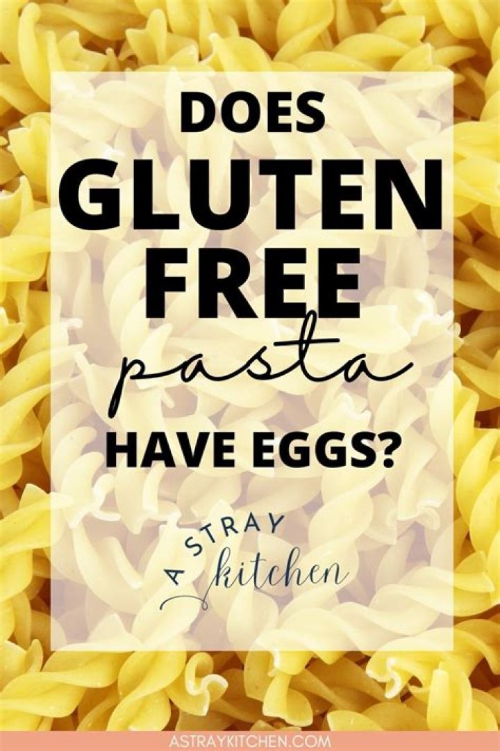Does gluten free pasta have yeast?