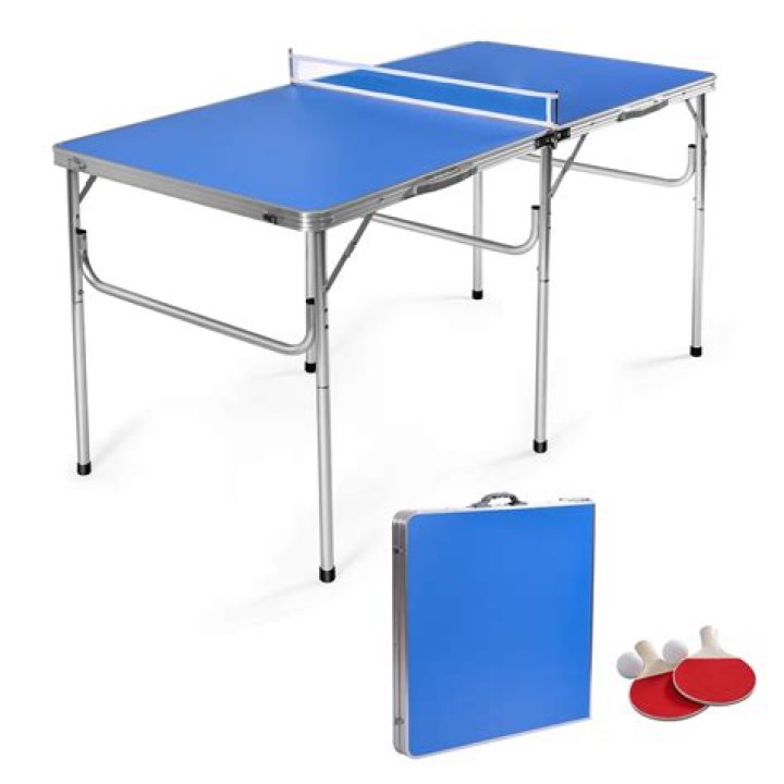 How big is a folded ping pong table?