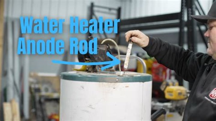 How do I remove the anode rod from my Rheem water heater?