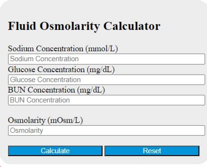 How do you calculate osmolarity of IV fluids?
