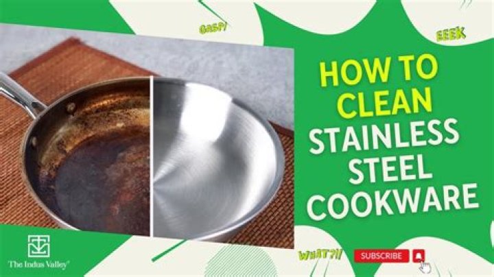 How do you clean a stainless steel kitchen table?