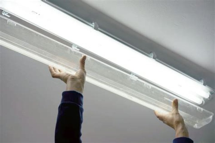 How do you soften overhead fluorescent lights?