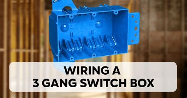 How do you wire a 3 gang switch box?