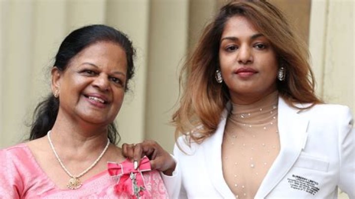 M.I.A. (rapper) Parents: Arul Pragasam, Kala Pragasam