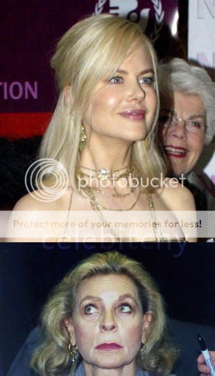 Nicole Kidman vs. Lauren Bacall redux. Legends age gracefully.