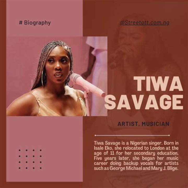 Tiwa Savage - Age, Family, Bio