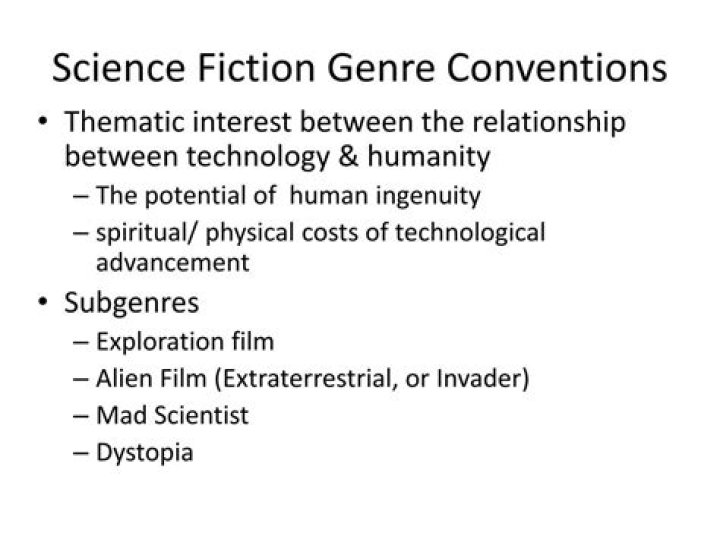What are the conventions of science fiction genre?