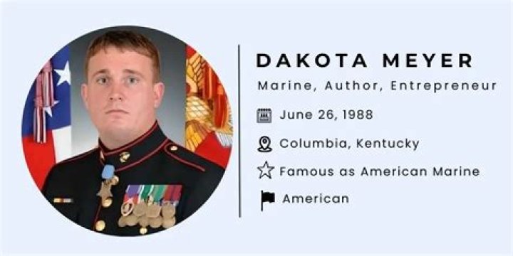 What does Dakota Meyer do for a living?
