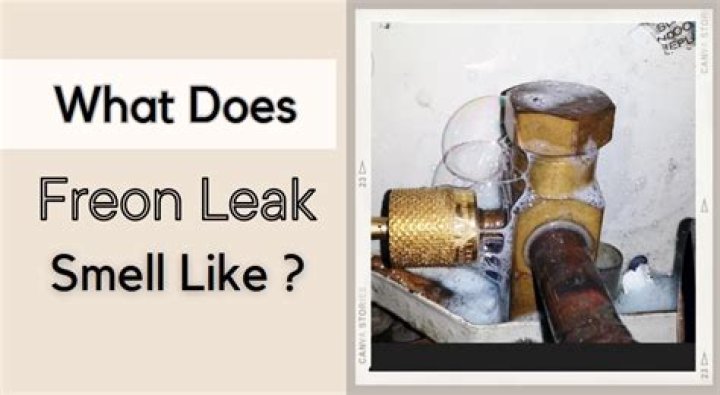 What does leaking refrigerant smell like?