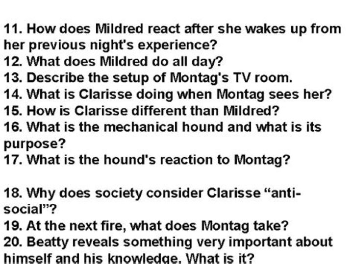 What does Montag think of his job?