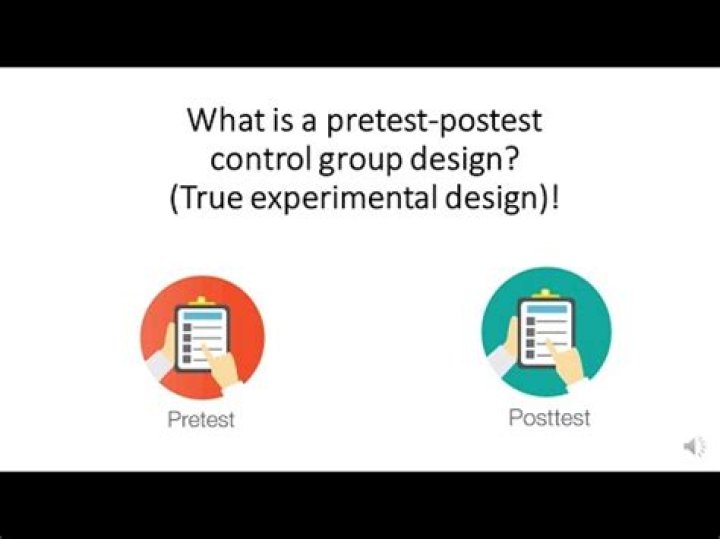 What is pretest and posttest experimental design?