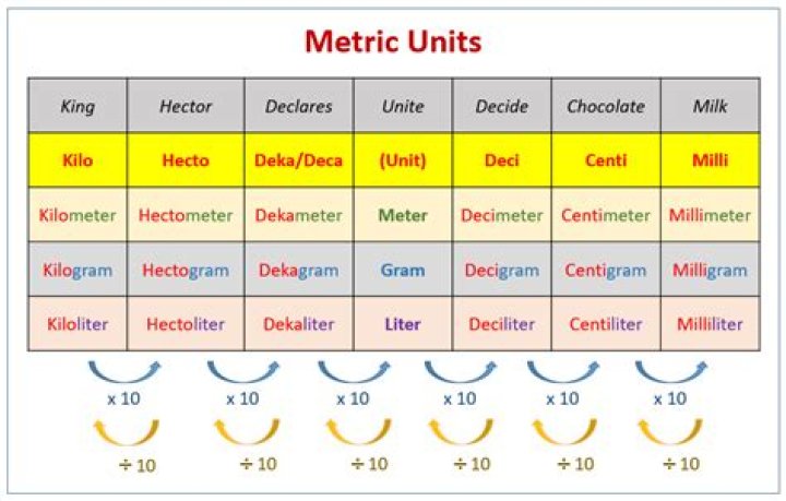 What is the basic unit in the metric system?