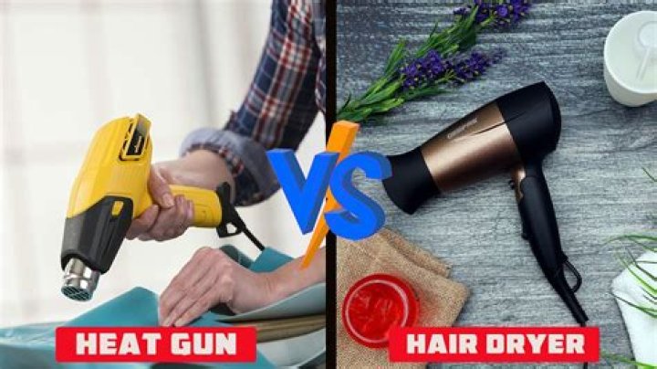 What’s the difference between a heat gun and a hair dryer?