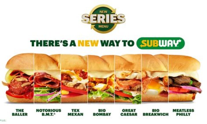 What sandwiches are 4.99 at Subway?