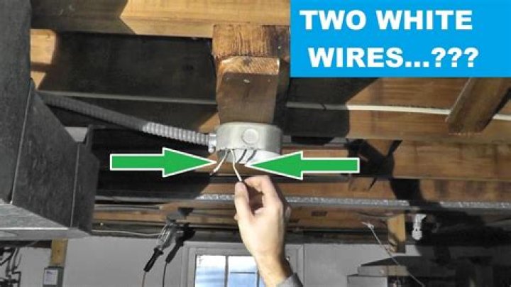 Which wire is hot when both are white?
