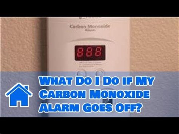 Who do you call if a carbon monoxide alarm goes off?