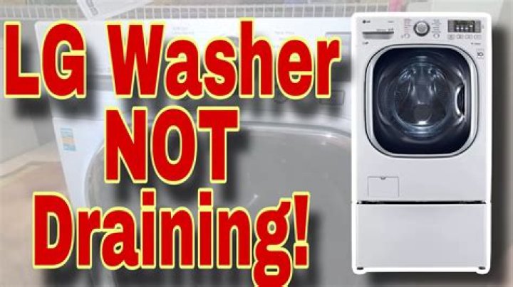 Why is my front loading washer not draining?