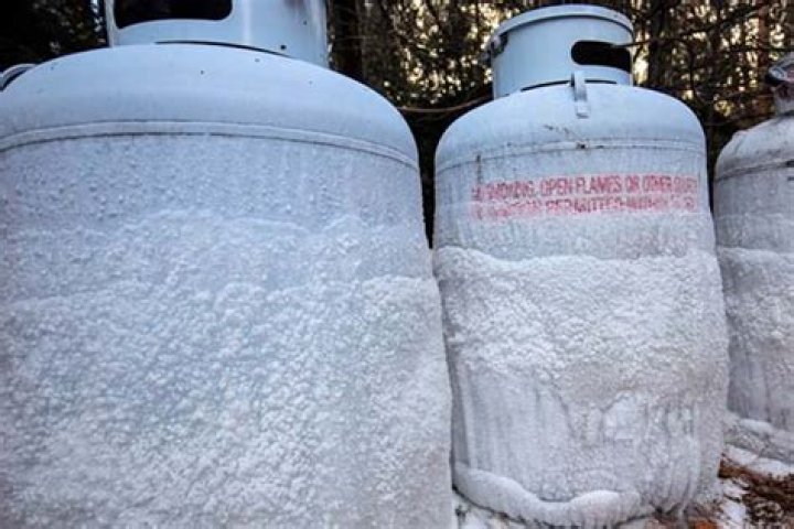Why is my propane tank frosting?