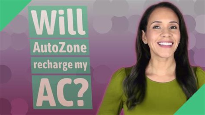 Will AutoZone recharge your AC?